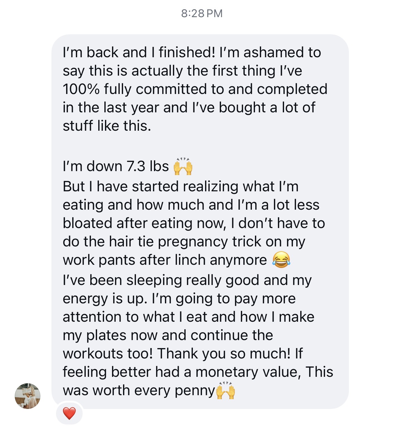 Real client testimonial 3